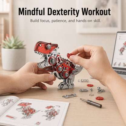 🦖⚙️Steampunk T-Rex Mechanical Assembly Model,