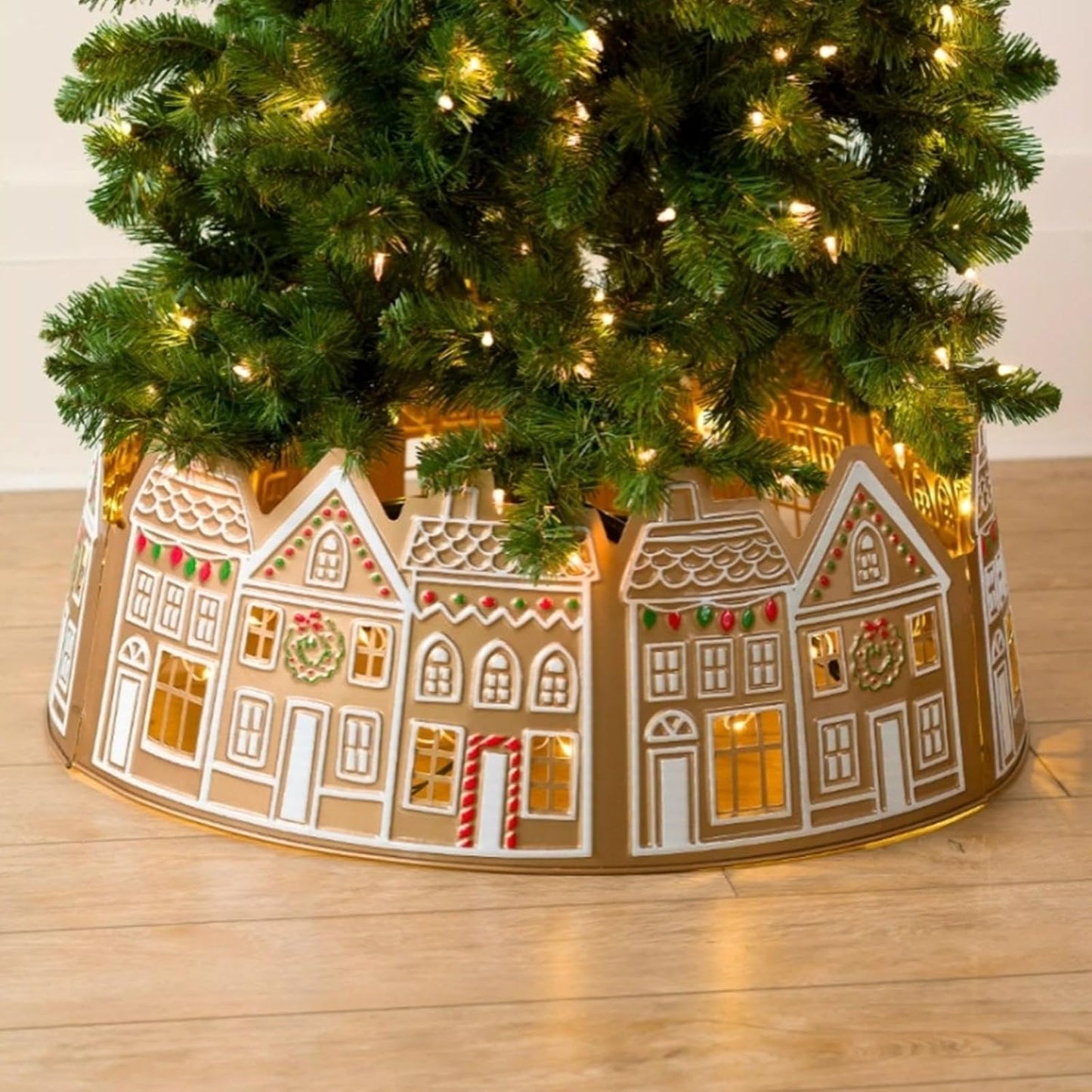 ✨LED Gingerbread Christmas Tree Collar✨