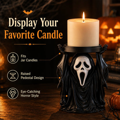 Ghostface Scream Candle Pedestal Holder