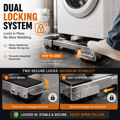 🔥2-Pack Adjustable Telescopic Heavy Duty Metal Frame Appliance Moving Dolly