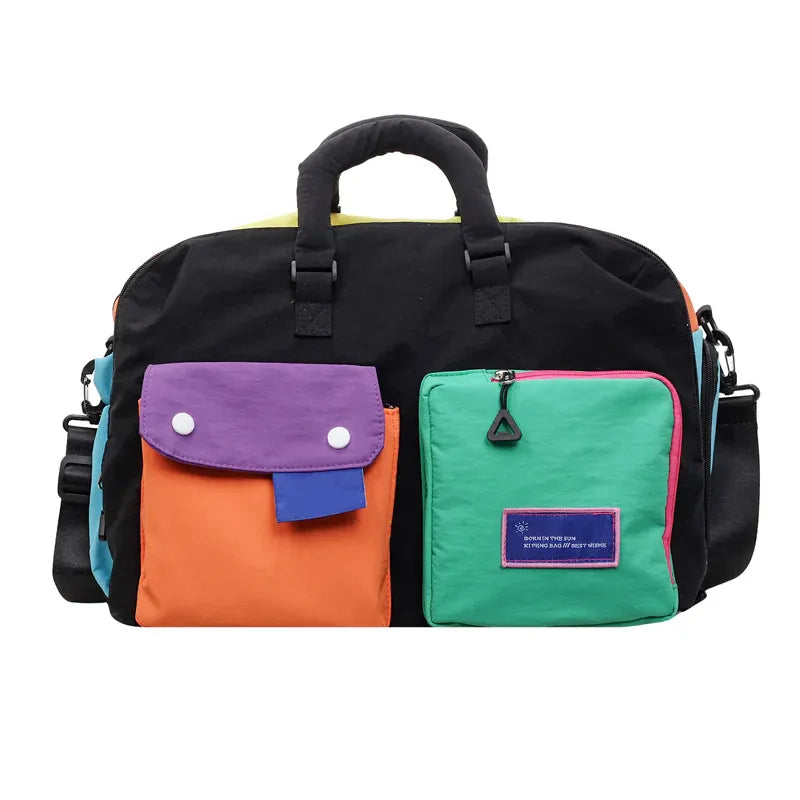 🏆LAST DAY SALE 49% OFF🔥Casual Color Block Overnight Bag