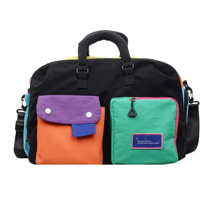 🏆LAST DAY SALE 49% OFF🔥Casual Color Block Overnight Bag