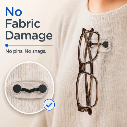 🎁50K+ SOLD! Almost Gone🎉🧲No Damage Clothing Magnetic Glasses Holder(3pcs)