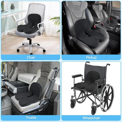 💥50% OFF !!!⏰Non-Slip Memory Foam Seat Cushion – Sciatica Relief, Breathable Mesh & Universal Fit for Car, Office & Wheelchair