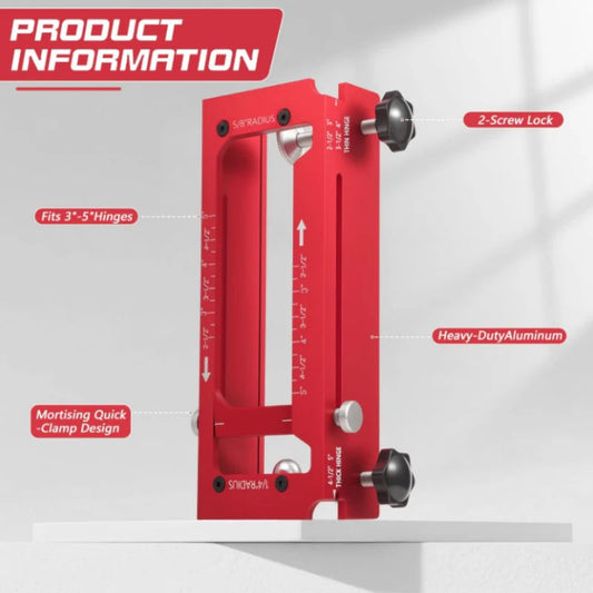 🔥HOT SALE🔥Adjustable Door Hinge Mortise Jig Kit