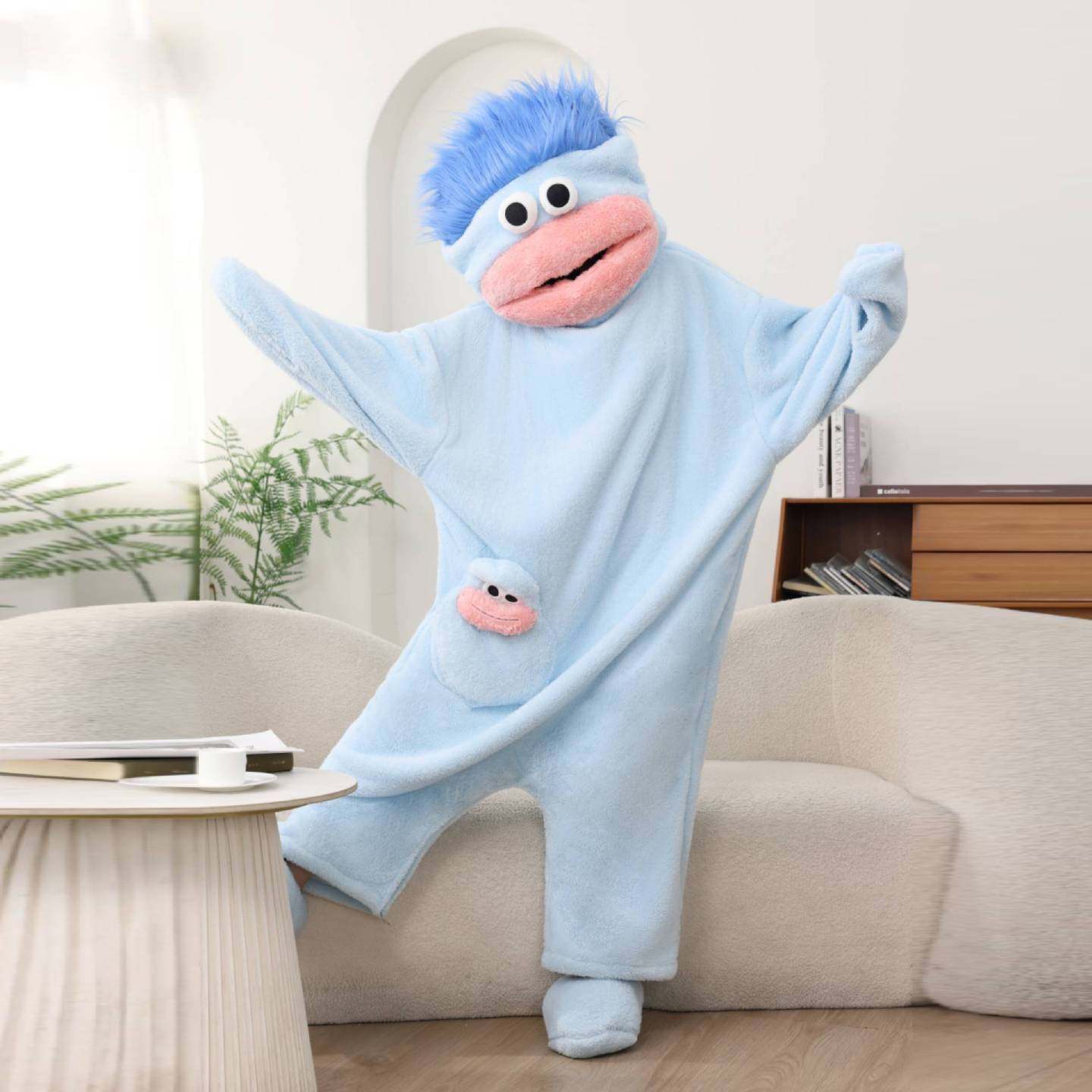 🔥Limited Time 50% Off✨2026 Silly Onesie, Funny Green Monster Hooded Fleece Onesie Pajamas