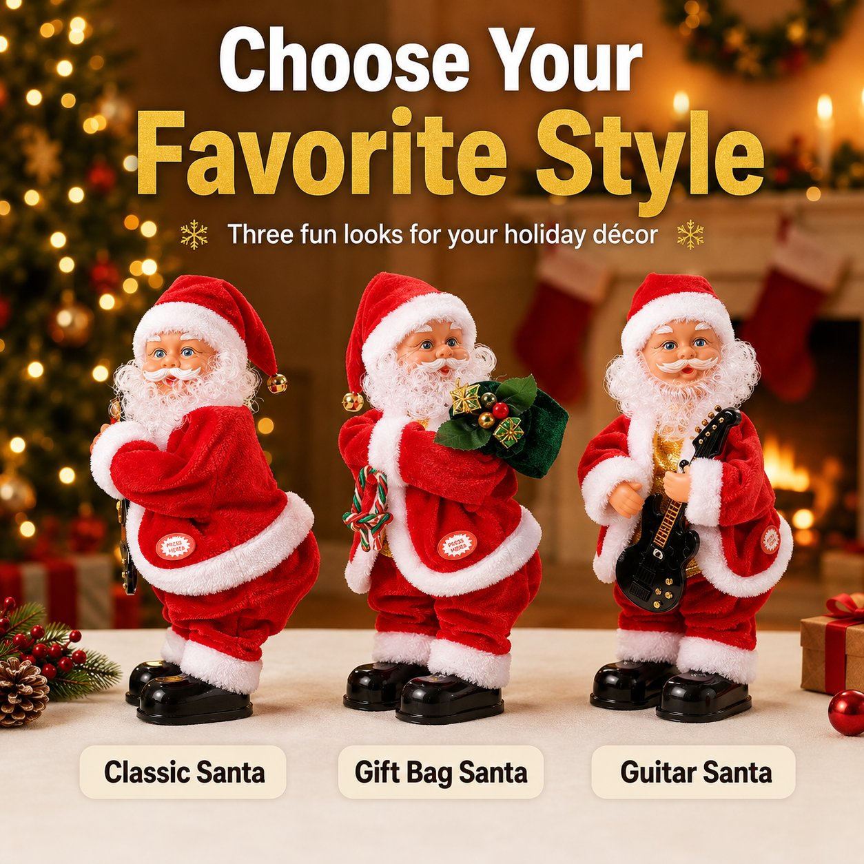 🎅 Dancing Santa Claus Toy with Music