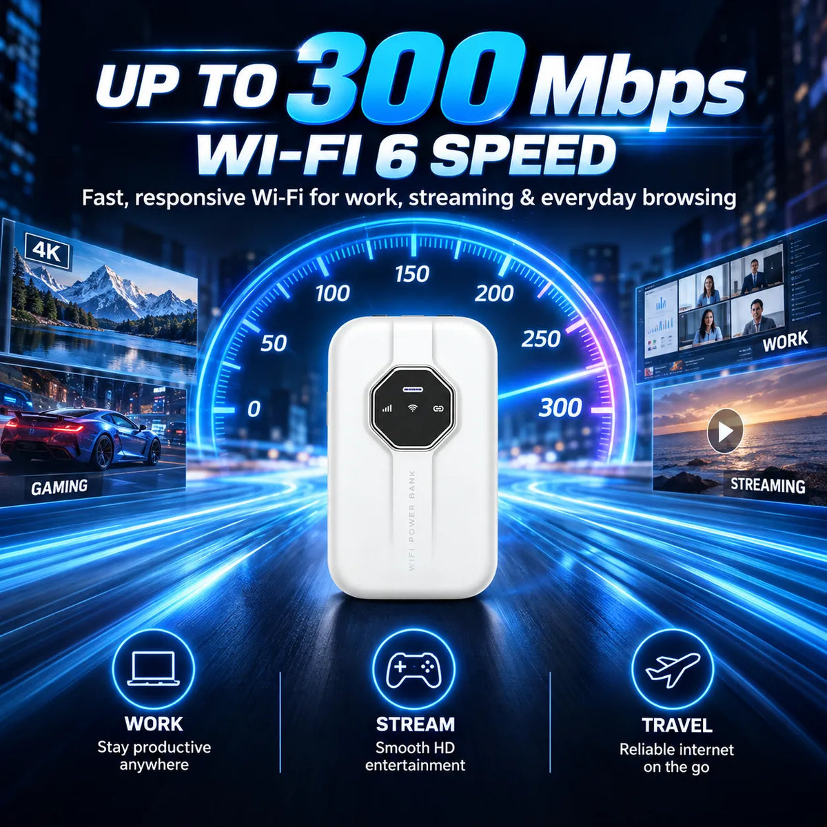 📶 Portable Wi-Fi 6 Mobile Hotspot