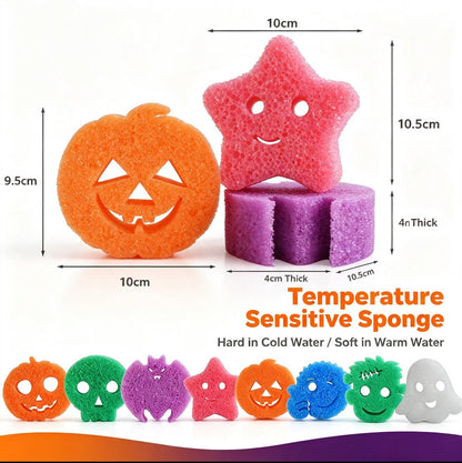 Halloween Series Temperature-Sensitive Sponge with Smile Design