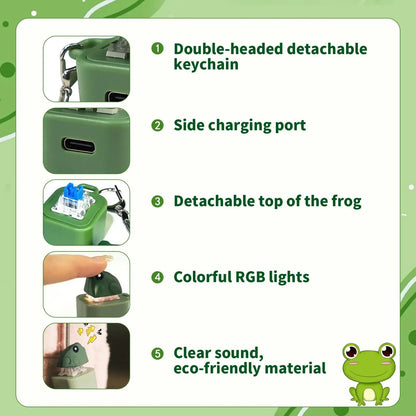 💖Hot 48% OFF🦎✨ Lizard, Frog & Coquí Button Keychain