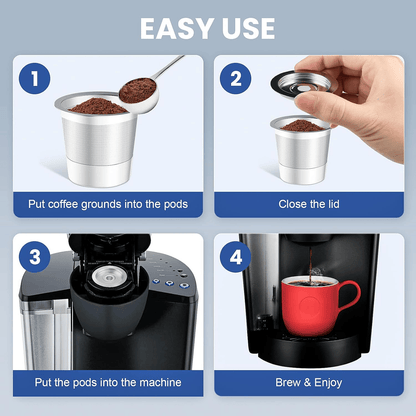 Reusable K Cup for Keurig 1.0 Stainless Steel Refillable K Cups --😍Last Day Promotion 49% OFF