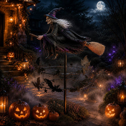 🔥49% Off Last Day -Halloween Early Bird Special🧙‍♀️ The Enchanted Witch Garden Wind Spinner
