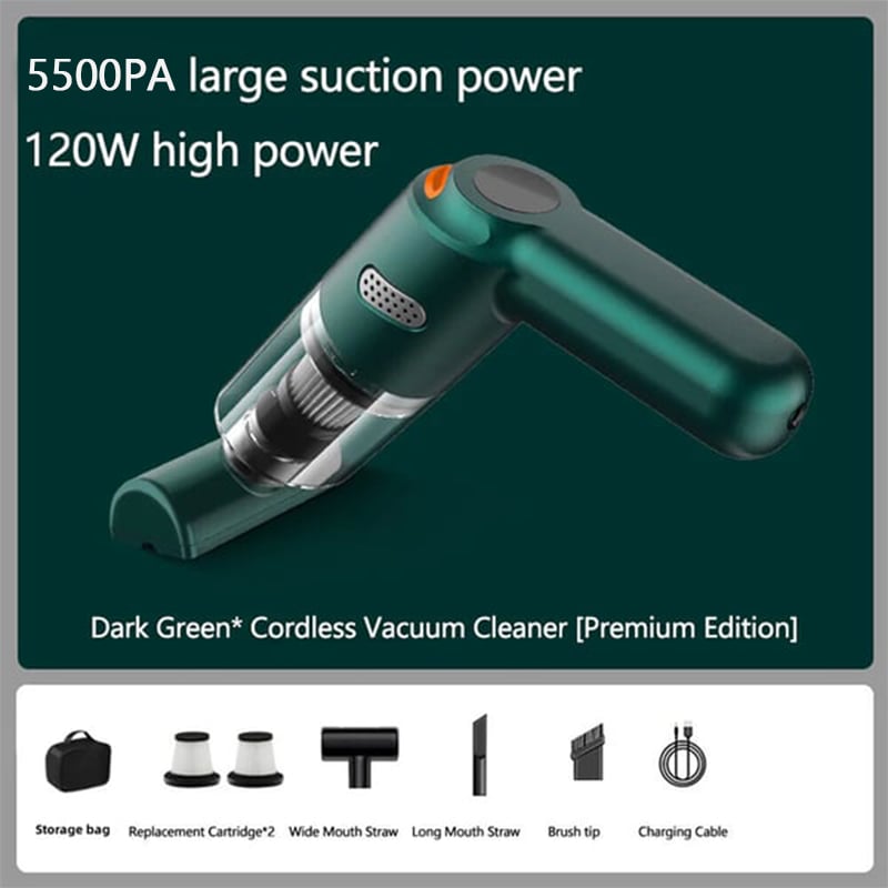 High-Power Cordless Vacuum Cleaner Kit for Car