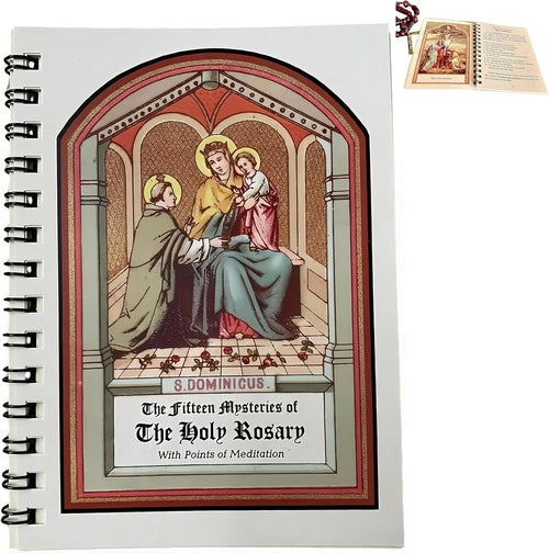 🔥 LAST DAY 50% OFF – 🙏 Pocket-Size Rosary Meditation Book | 15 Sacred Mysteries, Prayer Diagram, Complete Rosary Prayers & Lay-Flat 42-Page Guide ✝️