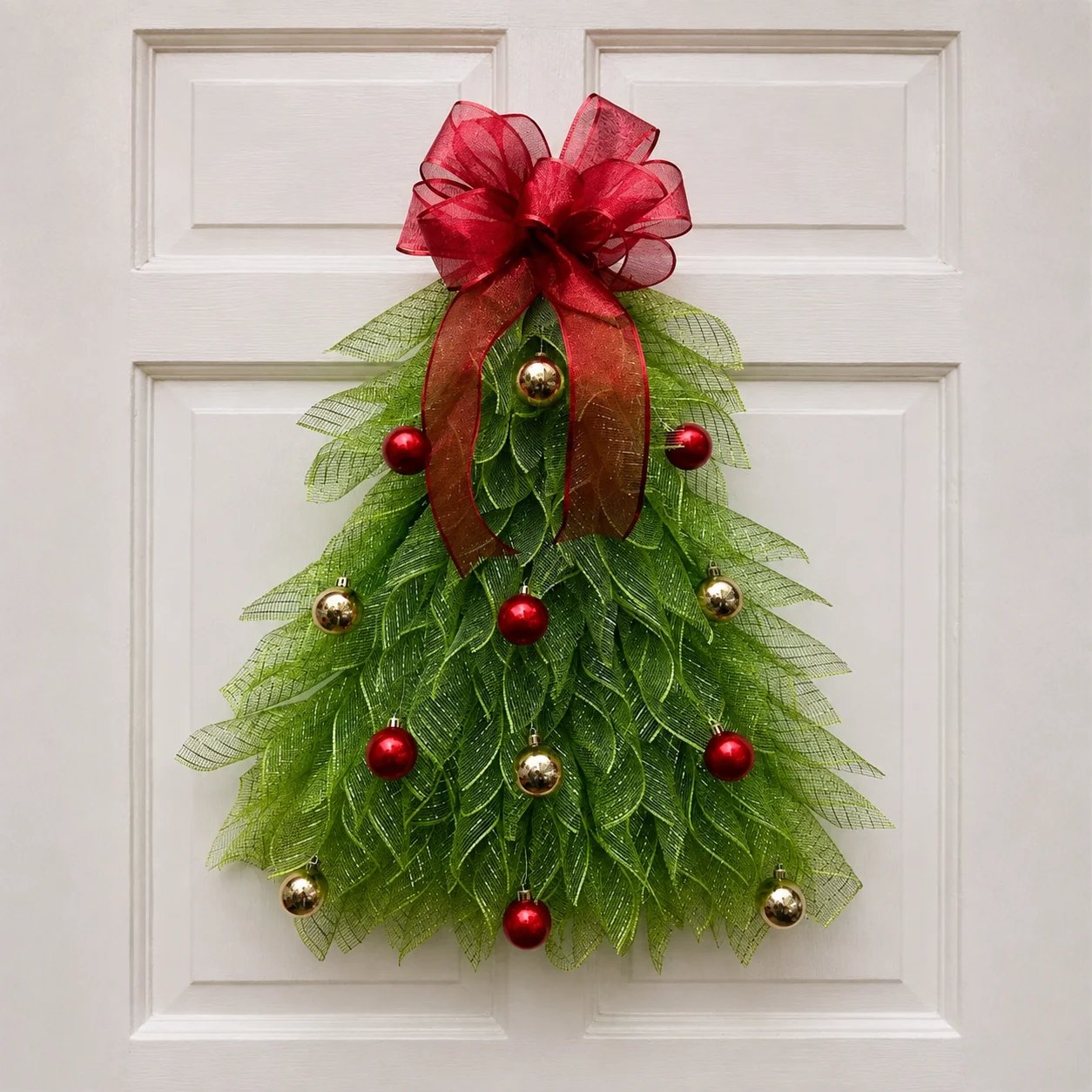 🔥Christmas Sale 50% OFF - 🎄Handmade Christmas Tree Wreath for Front Door