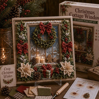 🎄🧵 Create Plush 3D Christmas Fabric Art | No-Needle Craft Kit