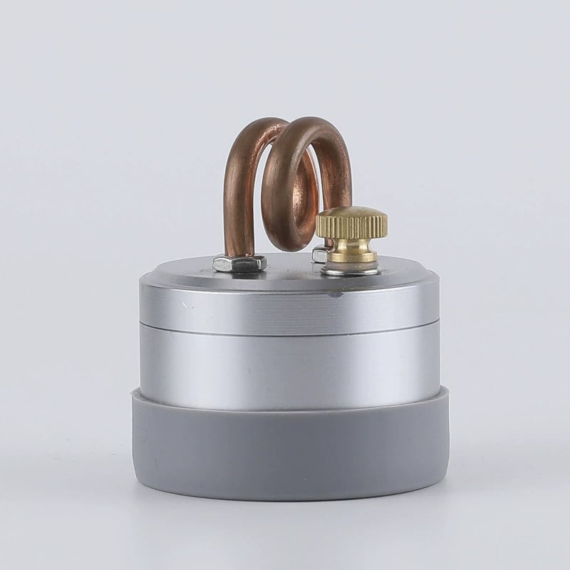 Silver portable alcohol stove
