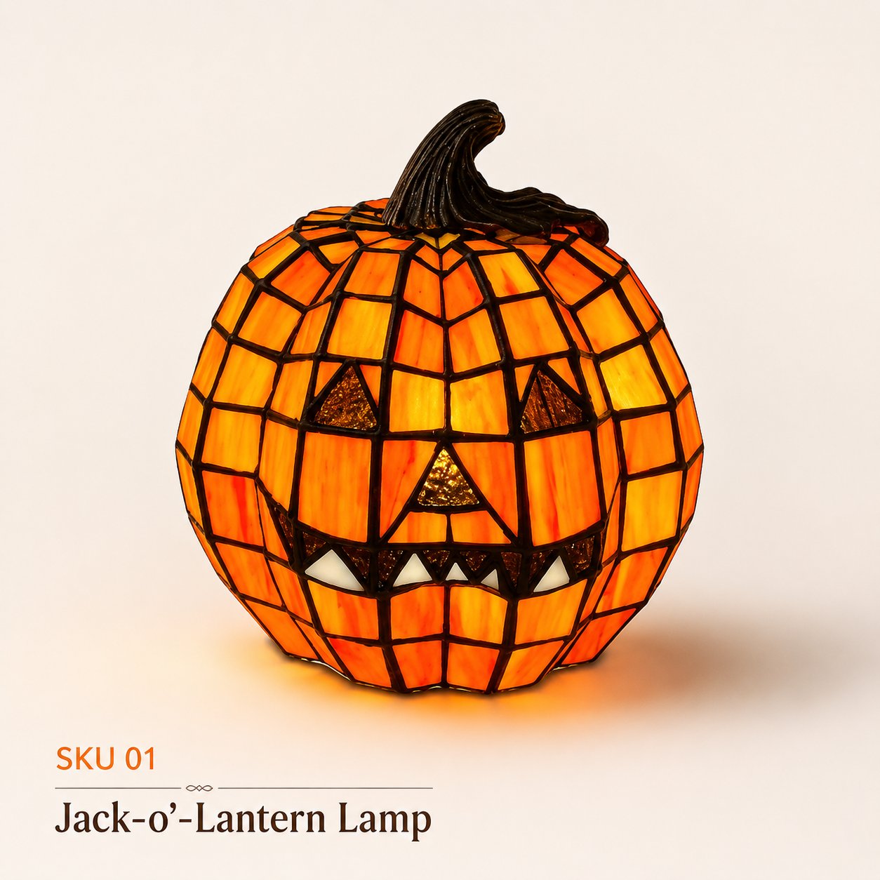 🎃 Light Up Halloween Night with Spooky Stained-Glass Style Lamps ✨