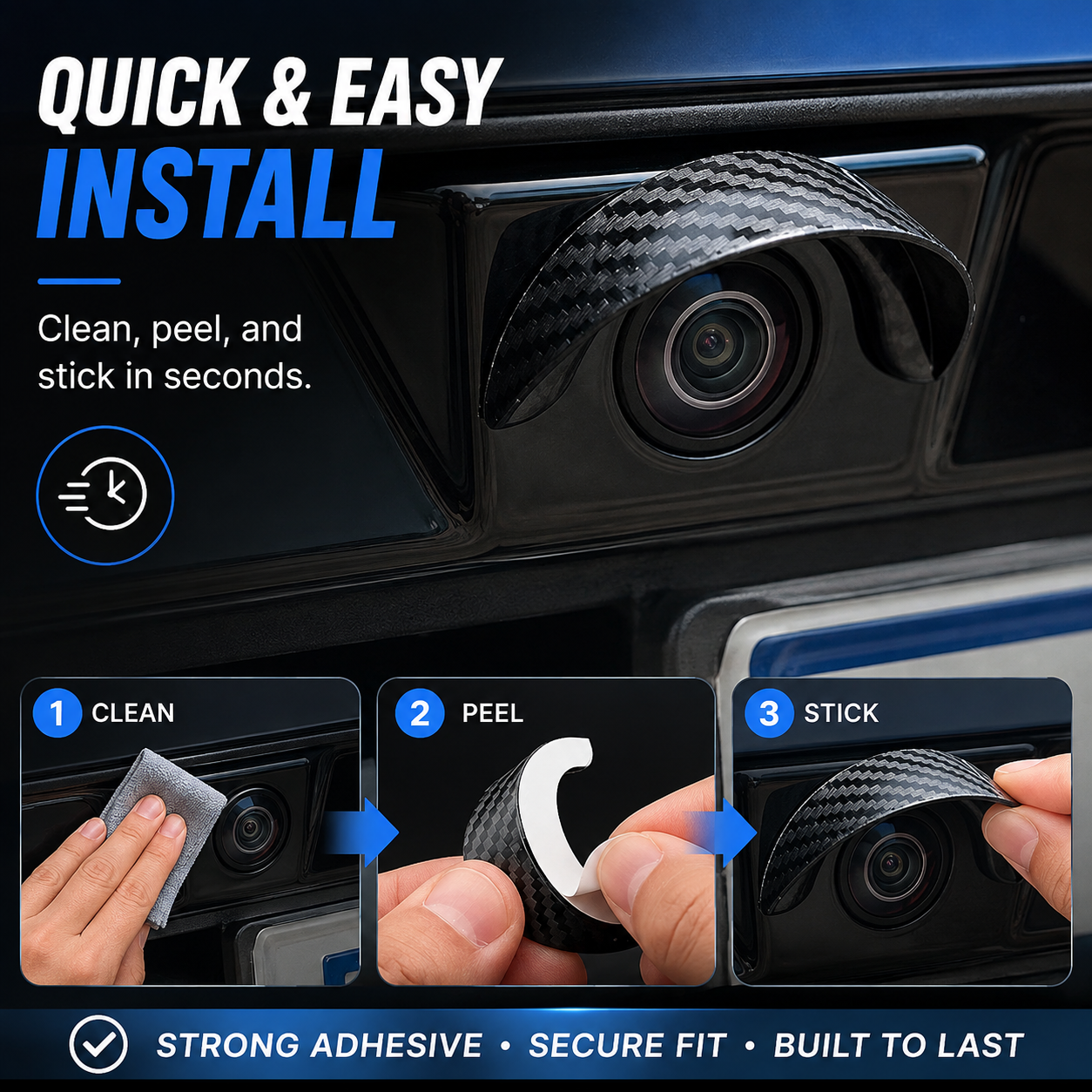 🏎️🌧️Four-piece car camera rain cover set