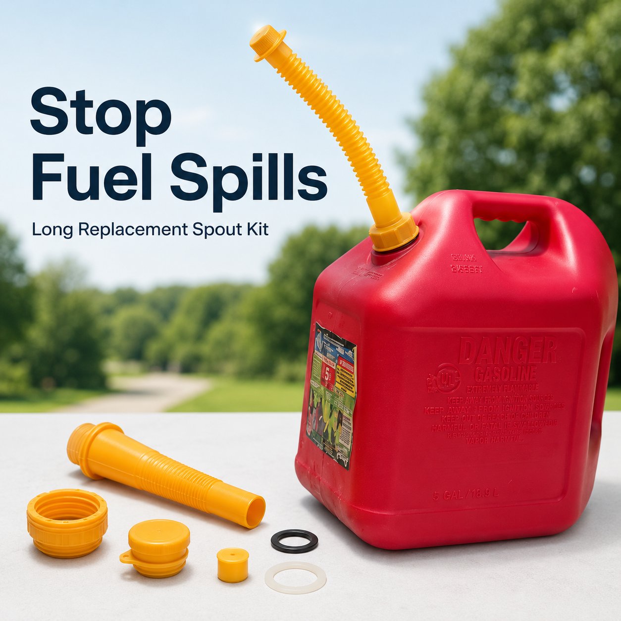 💥Buy One Free One💥 - Spill Less. Pour Better. Keep Your Old Gas Can Working.