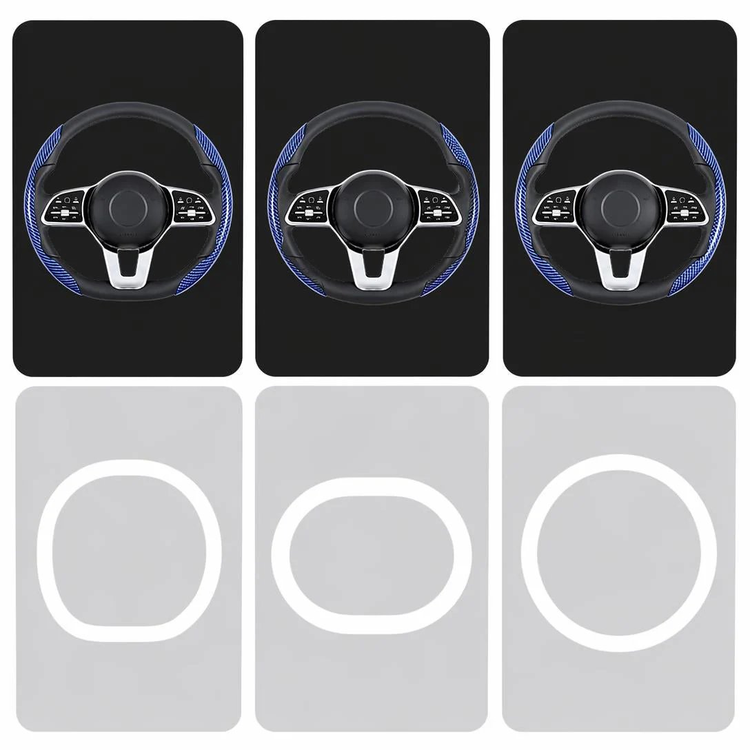 🎉Non-Slip Half Cover Car Steering Wheel Protector | Easy Clip On Installation