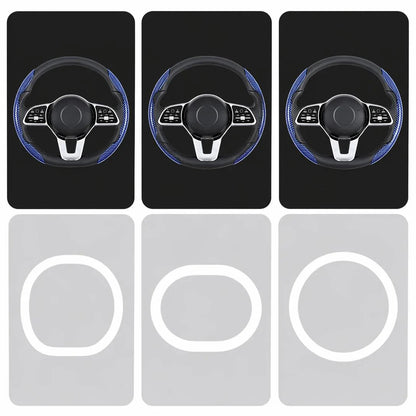 🎉Non-Slip Half Cover Car Steering Wheel Protector | Easy Clip On Installation