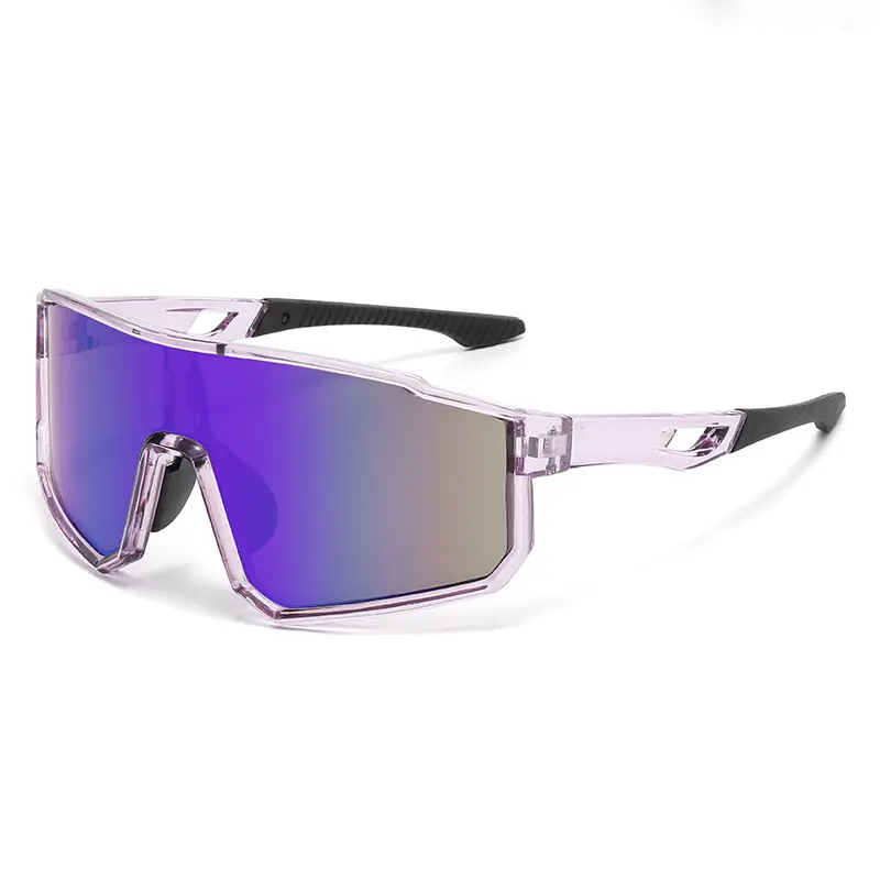 UV400 Protection Windproof Colorful Mirrored Sports Eyewear