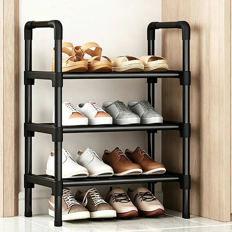 👟Multi-layer Shoe Storage Shelf | Sturdy· Stackable· Space-Saving