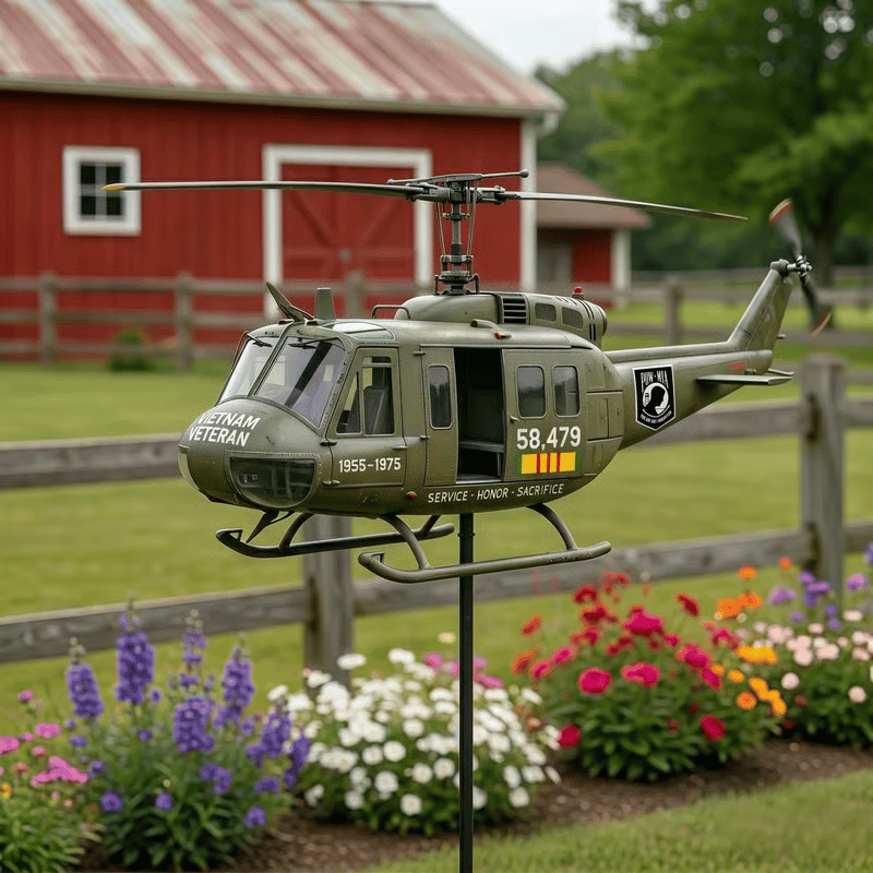 🔥Father's Day Special Offer: 49% OFF🎖️-Vietnam Veteran CH-47 Chinook Helicopter Wind Spinner ✈️Buy 2 Free Shipping Today!