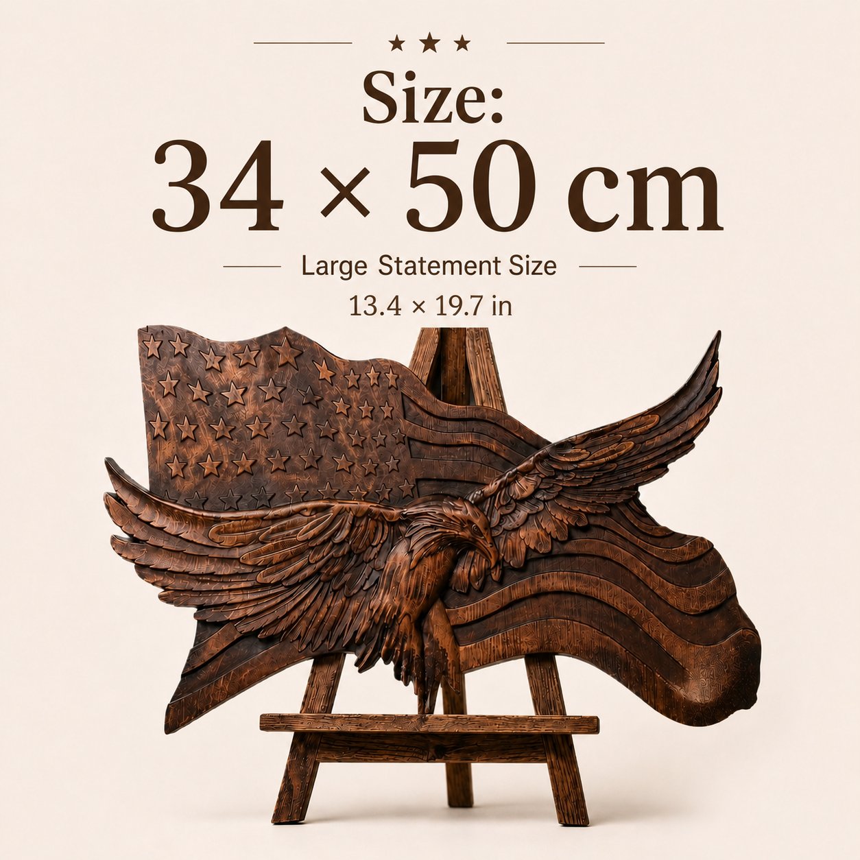🦅🇺🇸 Wings of Freedom — A Handcrafted Wooden Tribute to American Pride