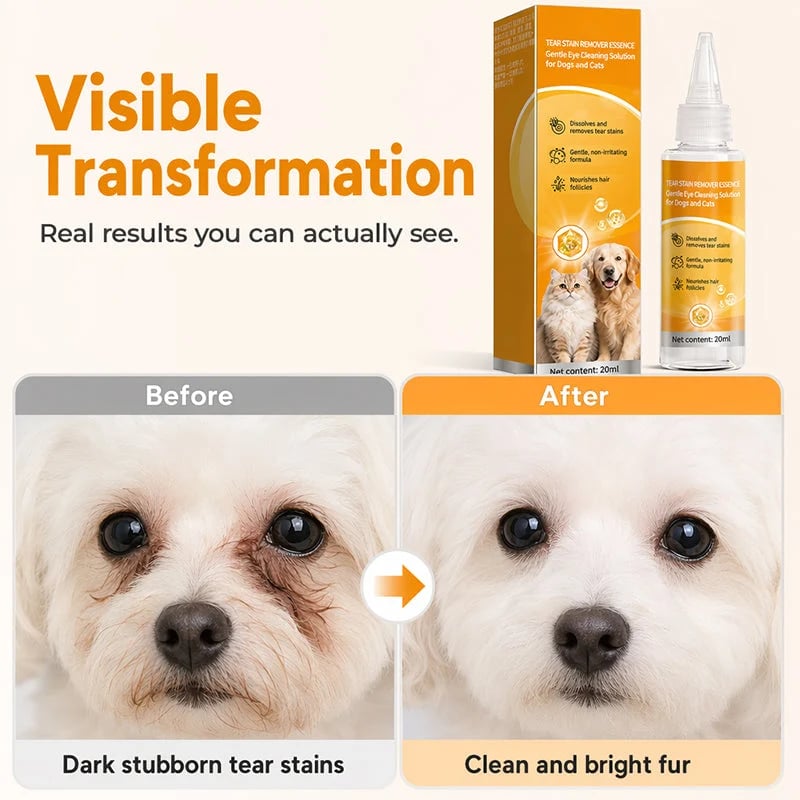 Gentle Pet Eye Stain Remover Essence Nourishing Drops