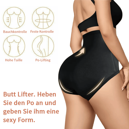 🔥🔥4-Pack High-Waisted Shapewear Briefs for Women – Nahtlose Miederhöschen aus Seidennetzgewebe, zum Abnehmen und Po-Liften – Atmungsaktive Unterwäsche für den Alltag