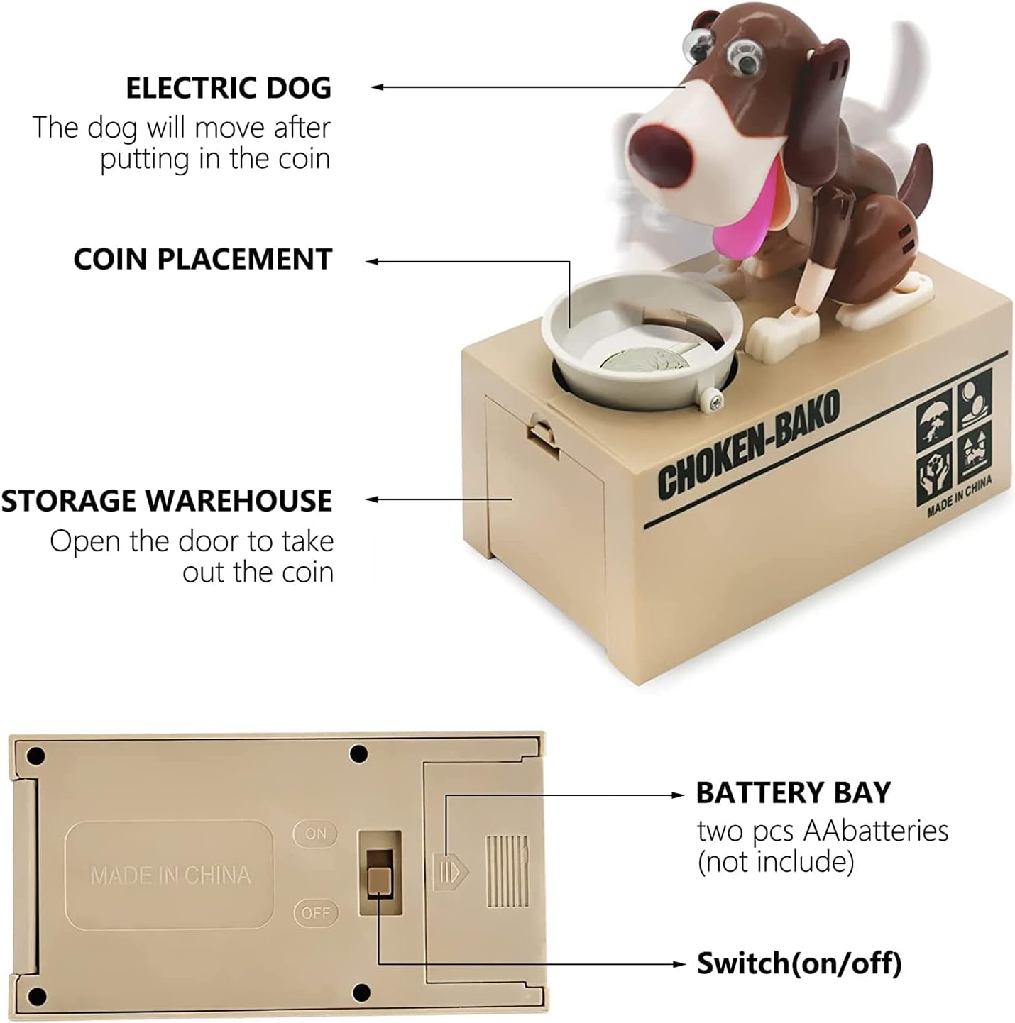Hungry Dog Coin Bank