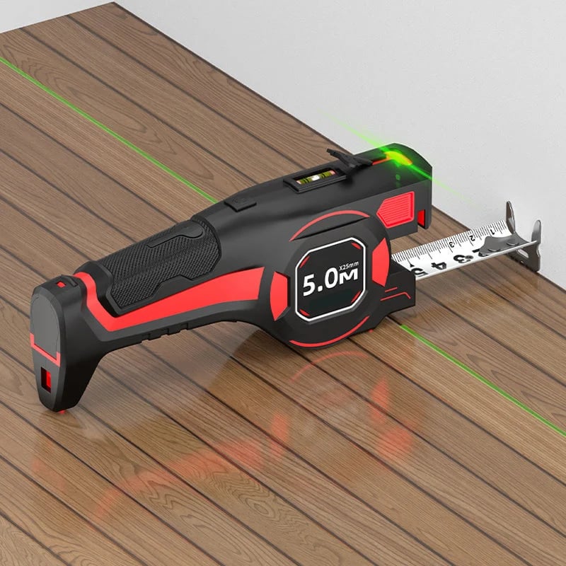 ⏰2-in-1 Tape Measure with Laser Guide