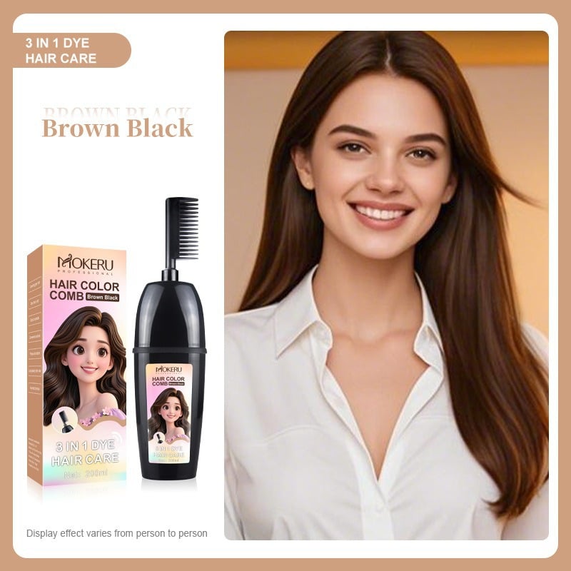 Classic Instant Hair Dye Shampoo | 3-in-1 Hair Color, Long-Lasting, Easy Home Use