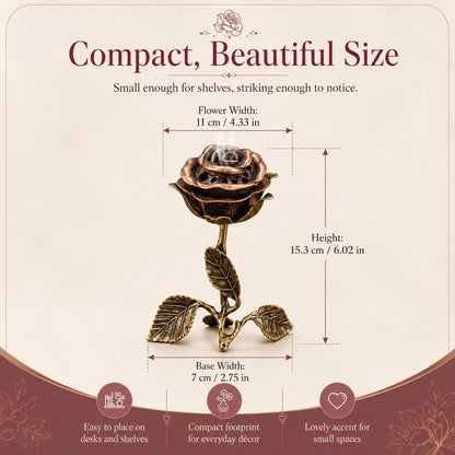🌹💕 Vintage Rose Incense Burner – A Thoughtful Gift for Meditation & Relaxation Lovers ✨🕯️