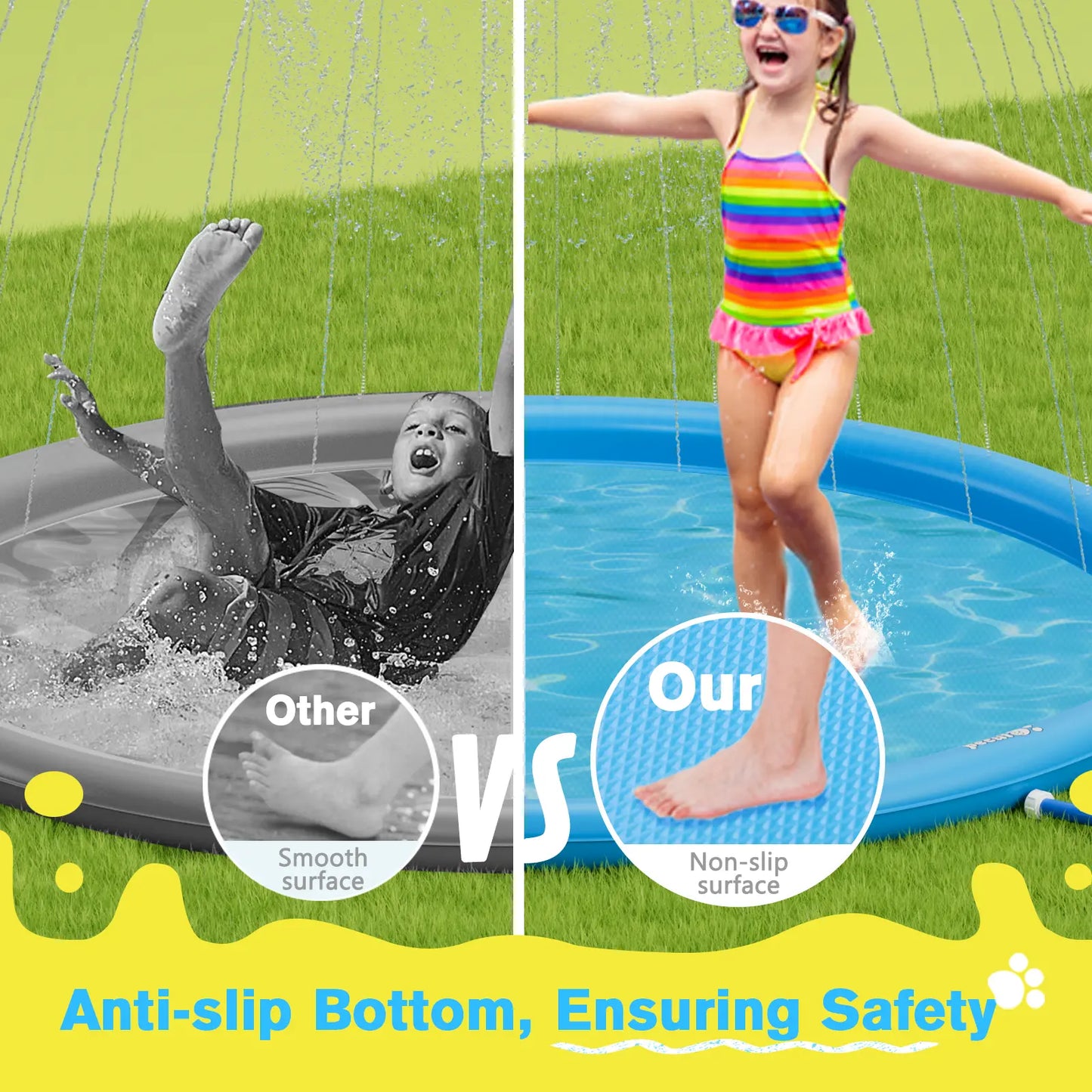 Splash Mat – Anti-Slip Water Play for Dogs & Kids, Summer Fun