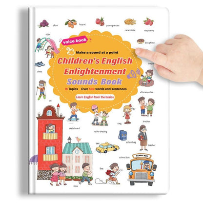 🎁Perfect for Toddlers🎁Spanish Interactive Educational Toy for Kids 1–6, Bilingual Sound Book for Early Language Learning