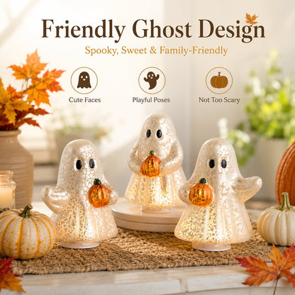 Beleuchtetes Halloween-Geisterfiguren-Set👻🏡