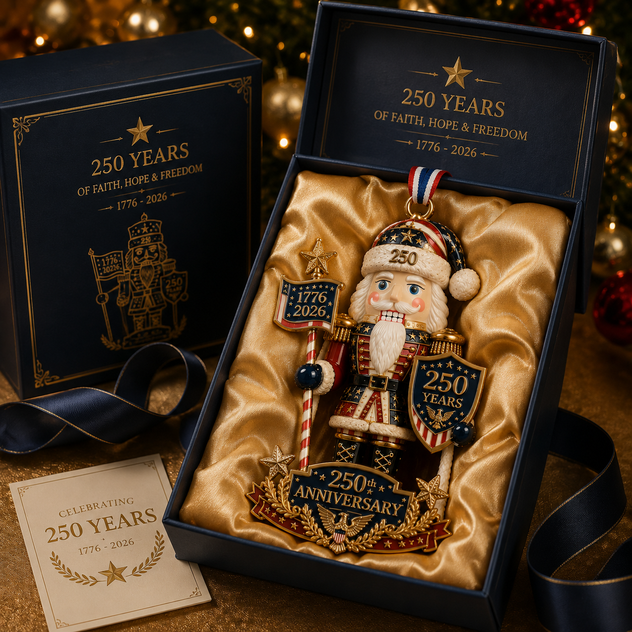 🇺🇸🎄America 250th Anniversary Nutcracker Christmas Ornament Collection