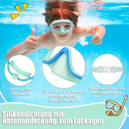 HD Large Frame Kids Swimming Goggles, Waterproof & Anti-Fog