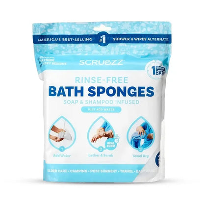 ⏰VIP Shipping Today Only⏰Disposable Rinse-Free Bathing Wipes – 25 Pack🧼