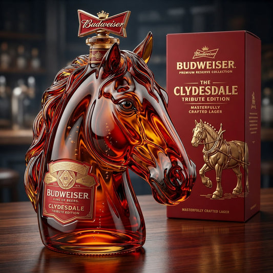 ⚡Hot Sales 49% OFF🔥Budweiser Clydesdale Tribute Edition Commemorative Art Bottle