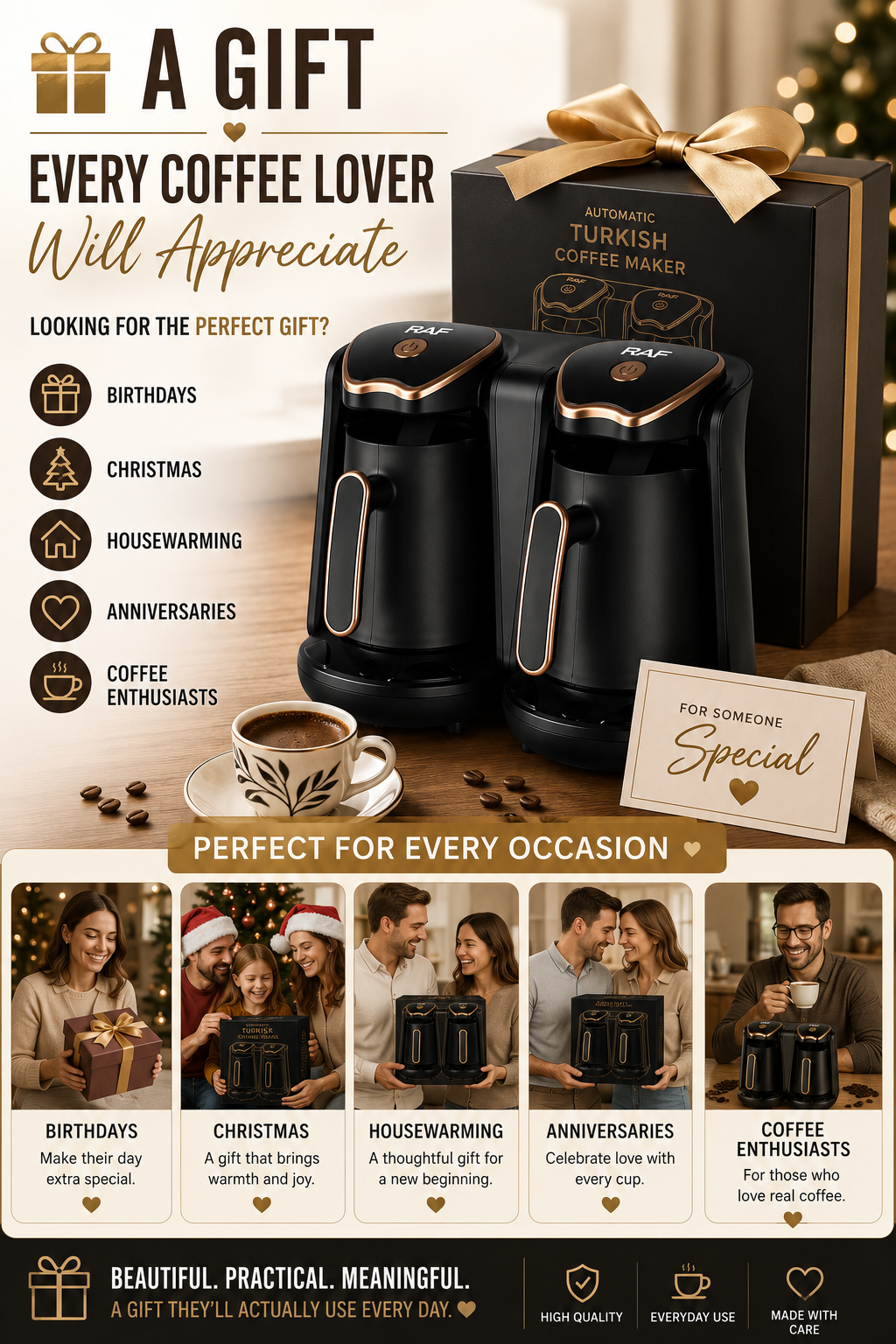 High-pressure extraction and concentration coffee machine