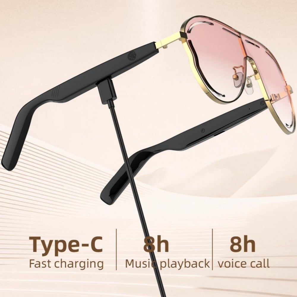 Type-C charging and 8 hour battery life