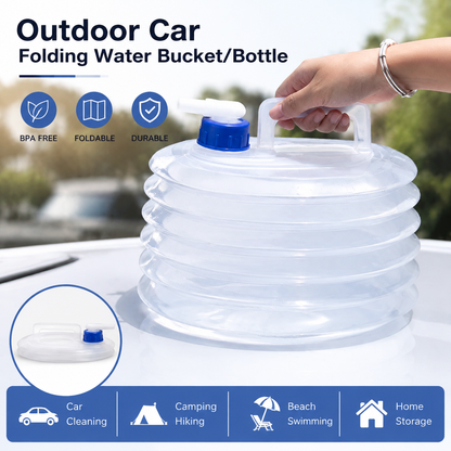 ⛺Foldable outdoor vehicle water container