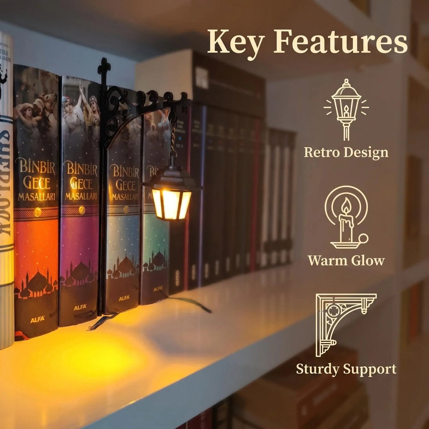 🔥Limited Time 50% Off📚Library Lantern-Decorative Bookshelf Lighting