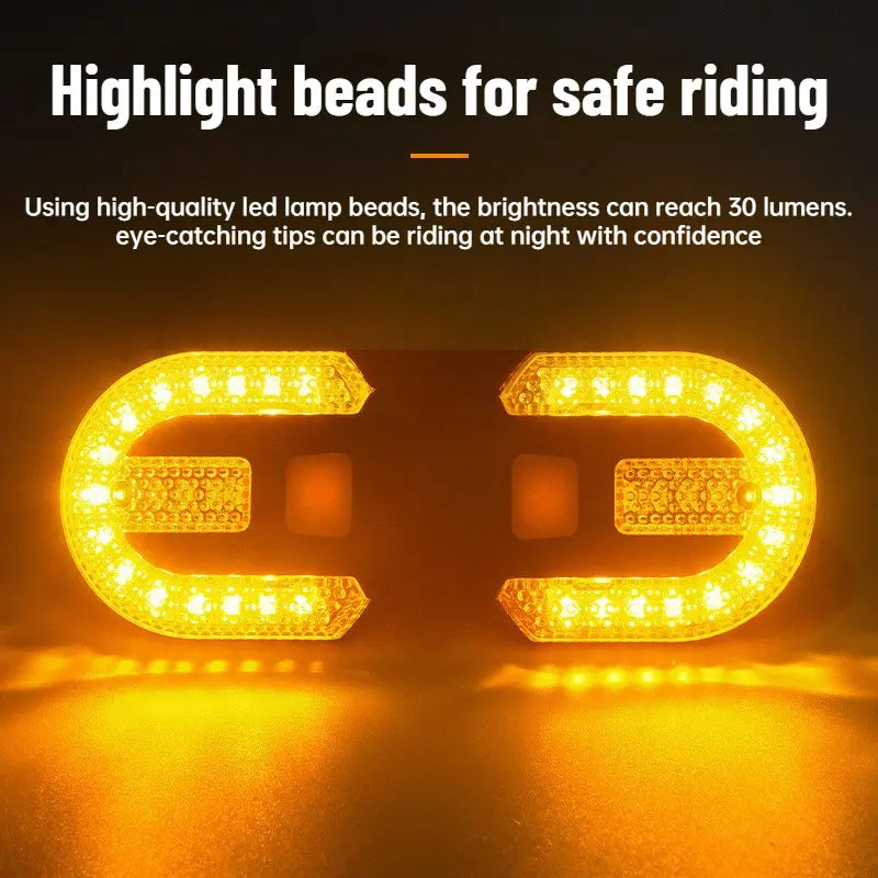 🚲Bike Turn Signals with Alarm | USB Charging, Wireless Remote, Split/Integrated Tail Light