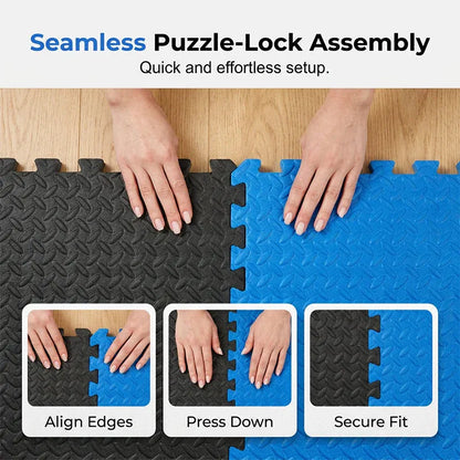 🧩💪 Non-Slip EVA Foam Puzzle Play Mat Set – High-Density, Shock-Absorbing & Waterproof – Gym, Yoga or Kids' Play Area 🏋️