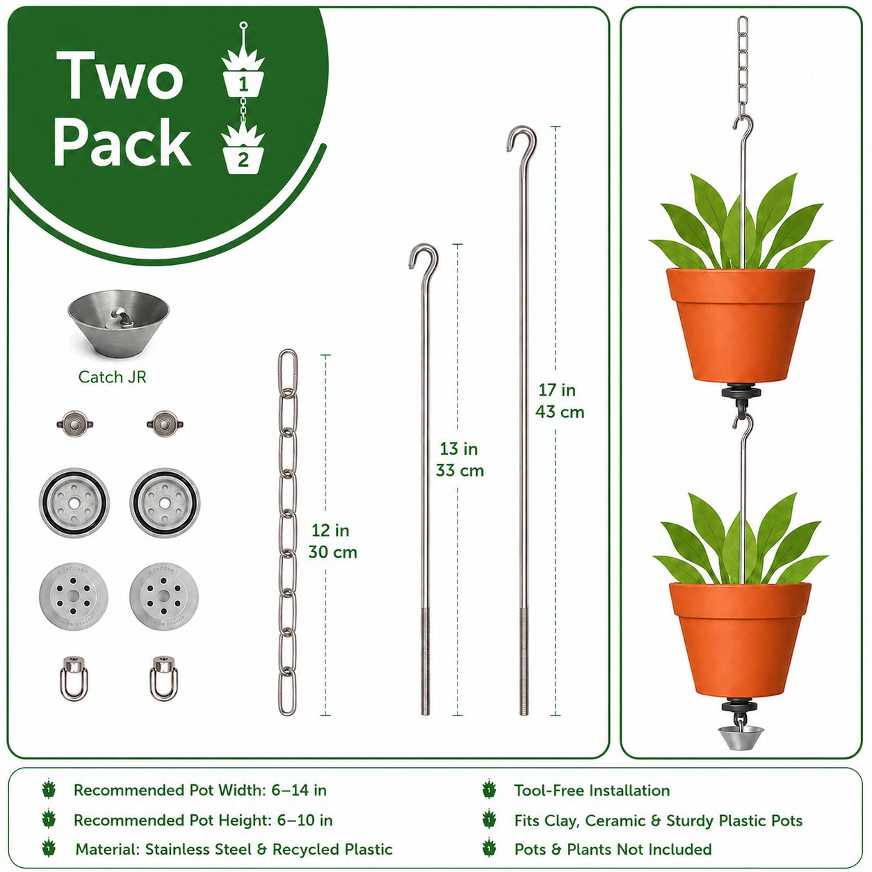🔥Limited Time 50% Off✨Vertical Hanging Pot Kit